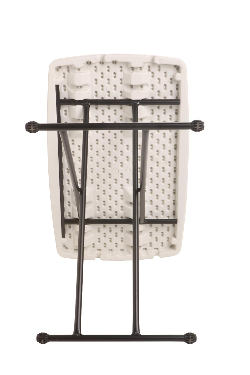 Mesa De Jardín Catering Easy De Acero Blanco De 49.5x75.5x73 Cm