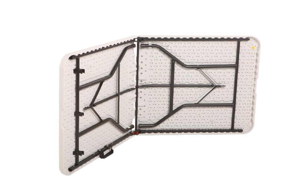 Mesa De Jardín Catering Easy De Acero Gris De 183x74x76 Cm