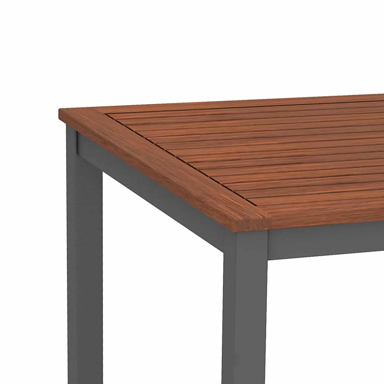Mesa De Jardín Chillvert Nápoles Madera Y Aluminio 140x79 7x74 4 Cm Marrón