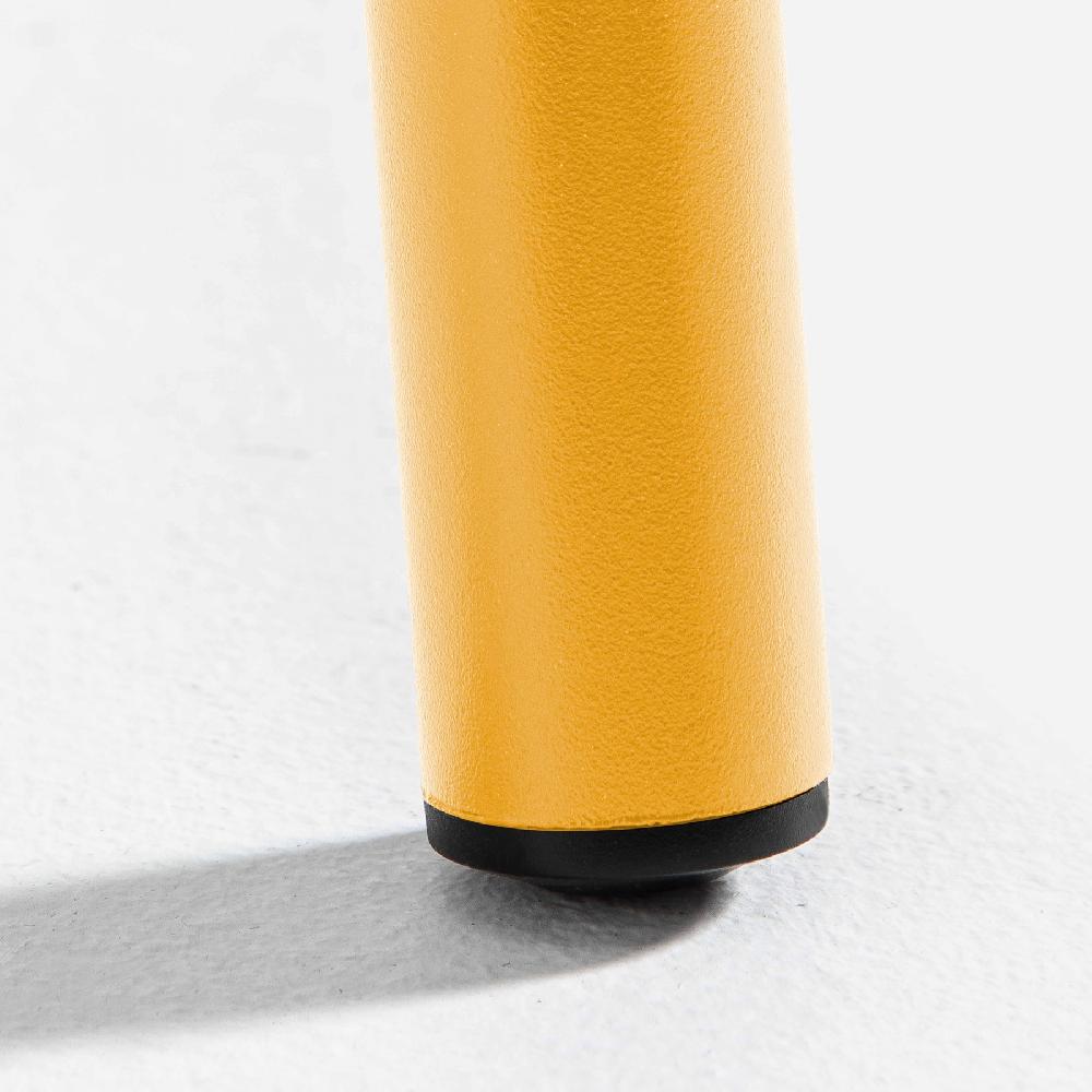 Mesa De Jardín Cuadrada De Metal Amarillo Palavas - Oviala