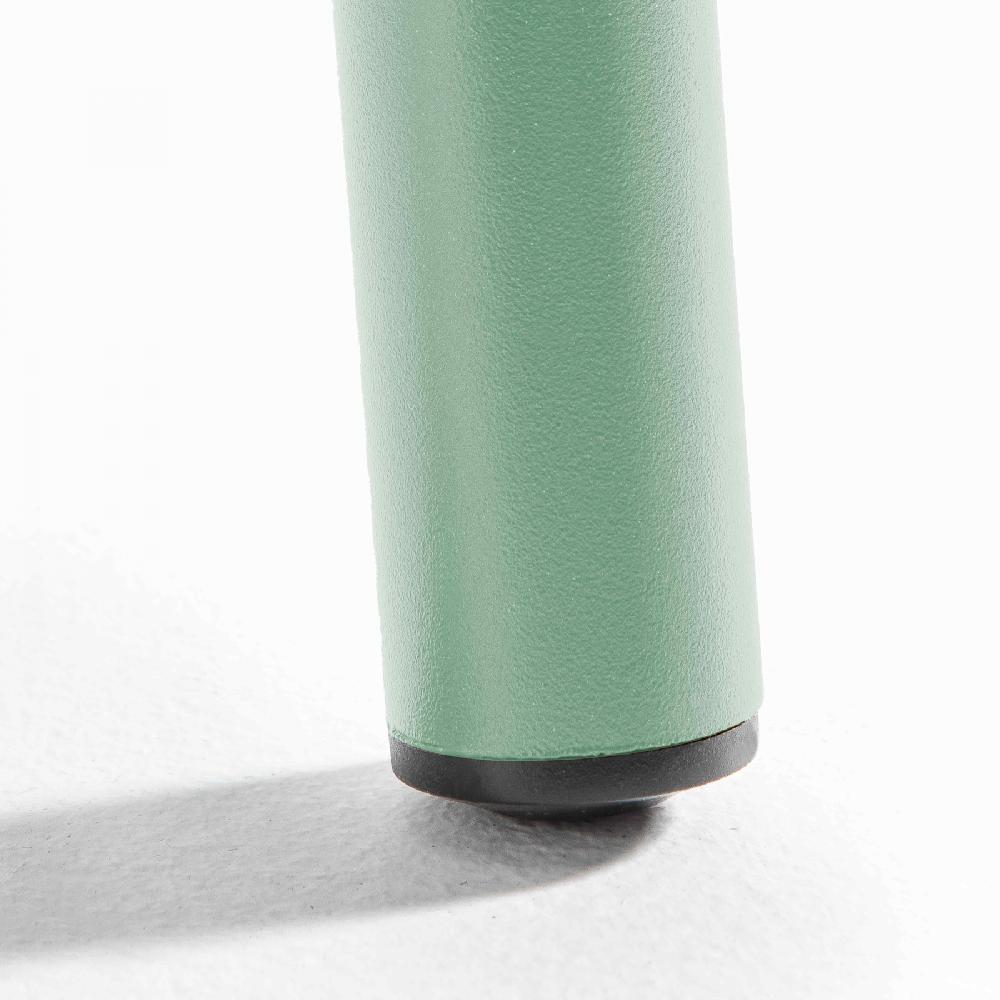 Mesa De Jardín Cuadrada De Metal Verde Salvia 70cm Palavas - Oviala