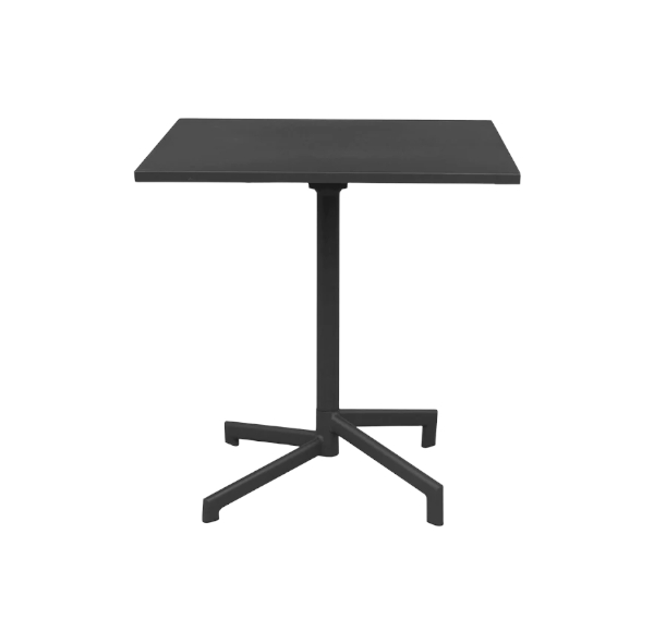 Mesa De Jardín Cuadrada Plegable De 70x70 Cm Con Estructura De Acero Y Tablero Freddy - COLOR Blanco