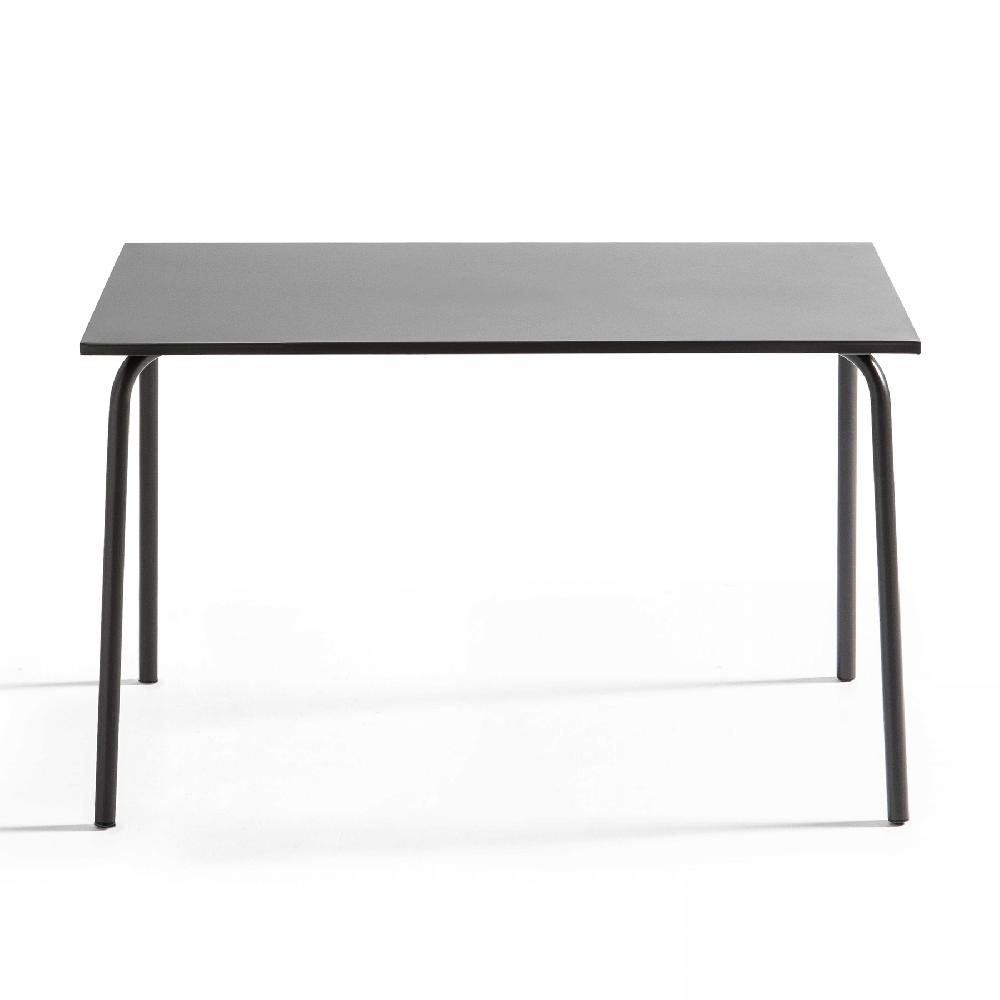 Mesa De Jardín De Acero Gris Palavas - Oviala