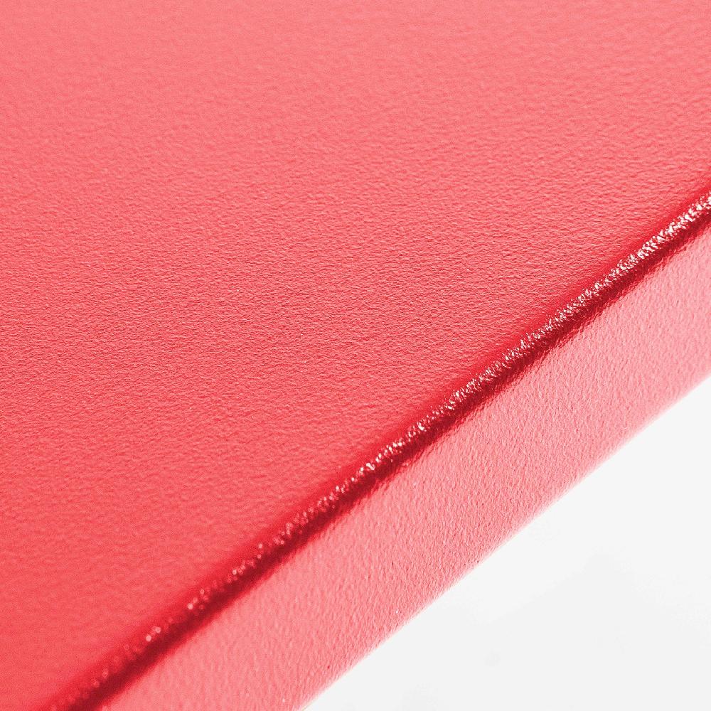 Mesa De Jardín De Acero Rojo Palavas - Oviala