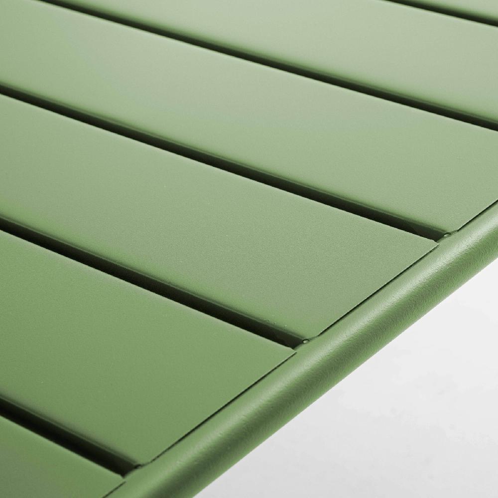 Mesa De Jardín De Acero Verde Cactus Palavas - Oviala