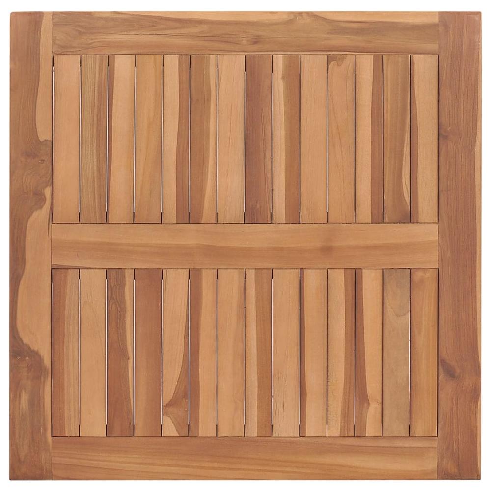 Mesa De Jardín De Madera Maciza De Teca 85x85x75 Cm