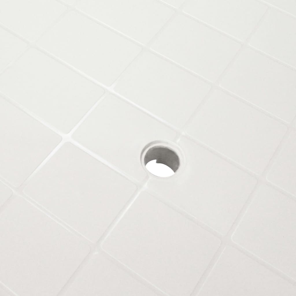Mesa De Jardín De Plástico Blanca 101x68x72 Cm