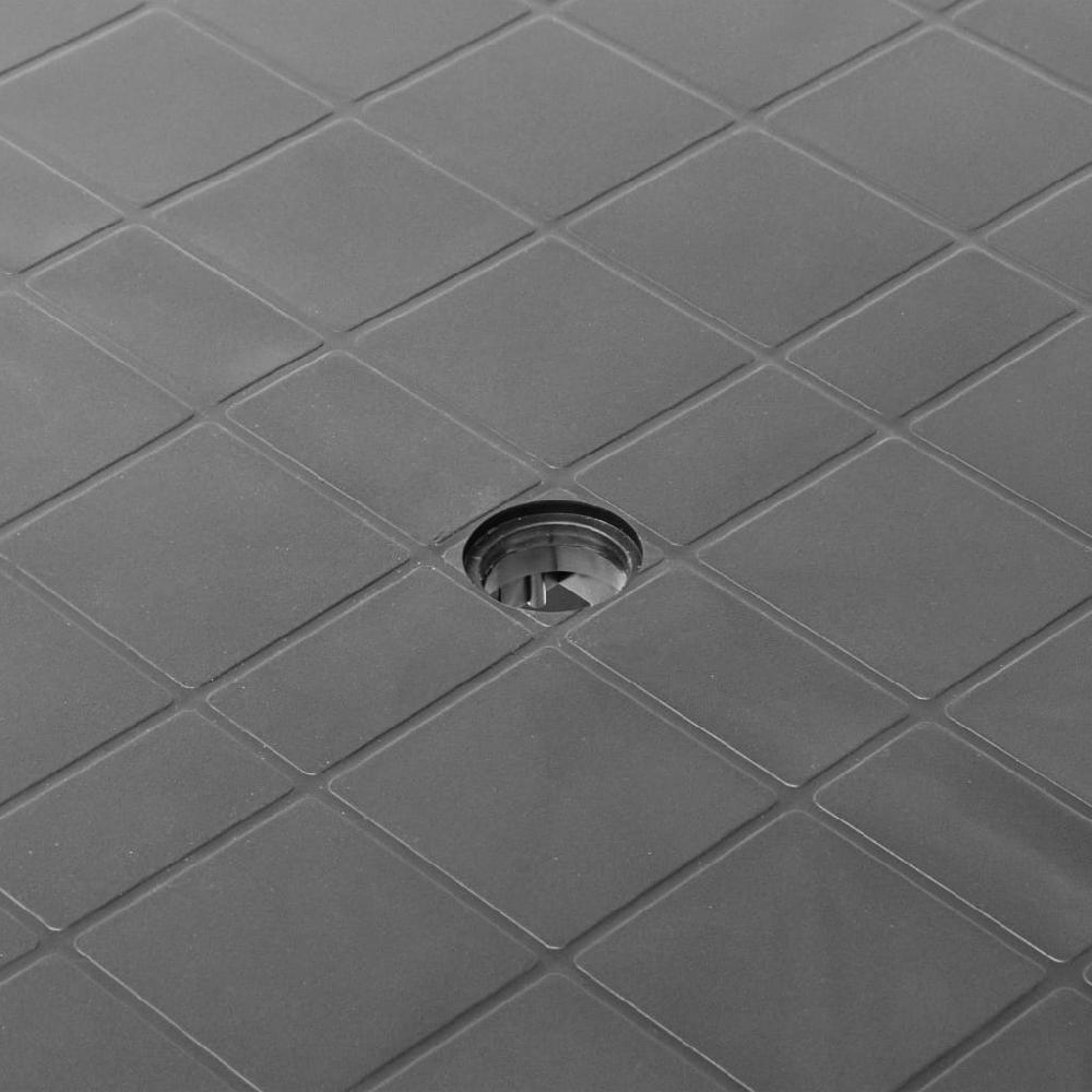 Mesa De Jardín De Plástico Gris Antracita 80x75x72 Cm