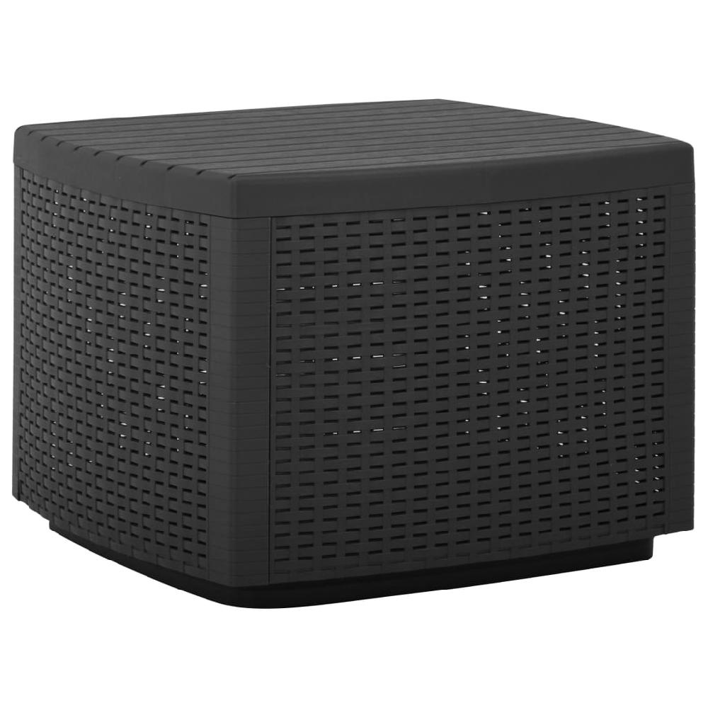 Mesa De Jardín Gris 53x53x40 Cm Plástico