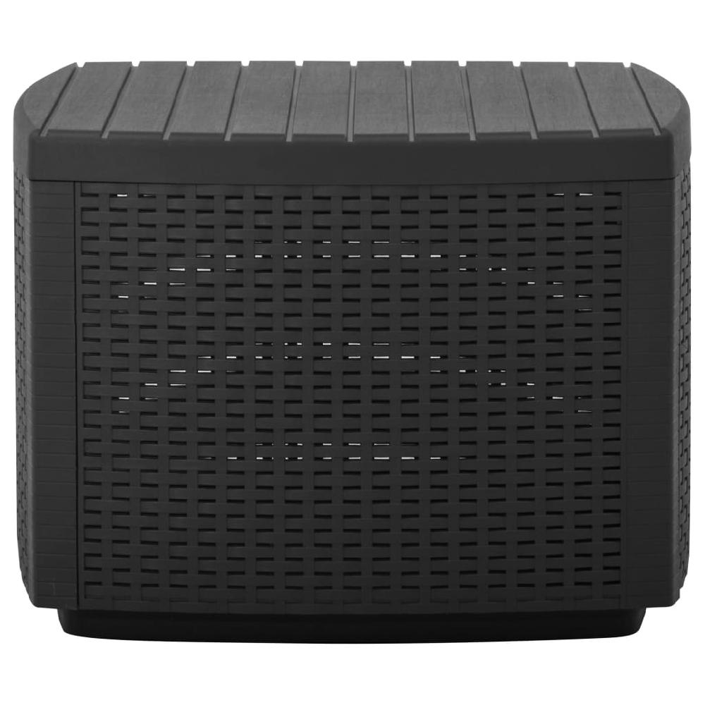 Mesa De Jardín Gris 53x53x40 Cm Plástico