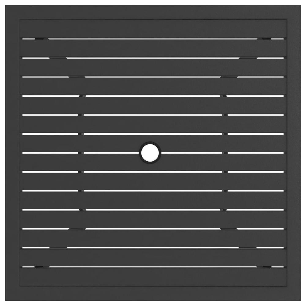 Mesa De Jardín Mesa Para Exteriores Mesa De Patio De Acero Gris Antracita 81 5x81 5x72 Cm CFW44368