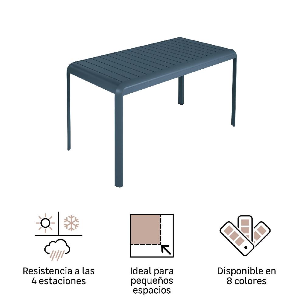 Mesa De Jardín NATERIAL Idaho De Aluminio De 144x75x70 Cm