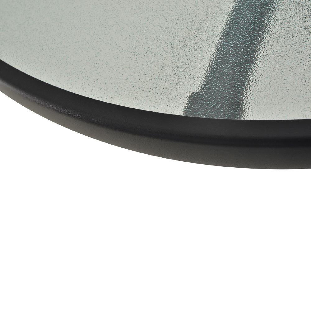 Mesa De Jardín Outsunny Metal Negro 80x80x72 Cm 84B-308