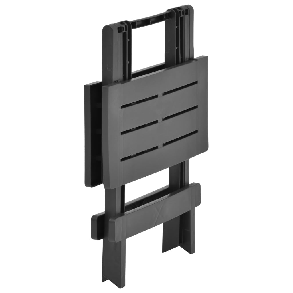 Mesa De Jardín Plegable Antracita 45x43x50 Cm Plástico