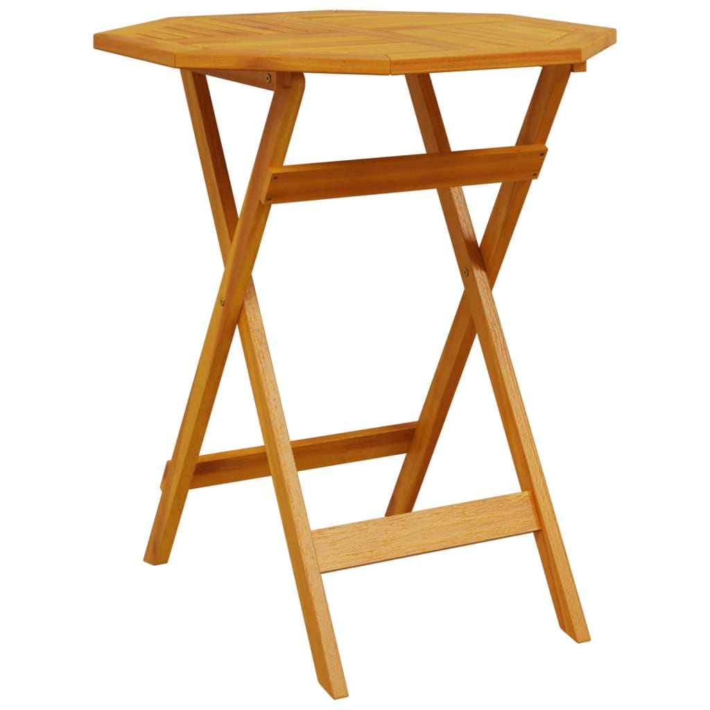 Mesa De Jardín Plegable?Madera Maciza De Acacia 70x75 Cm