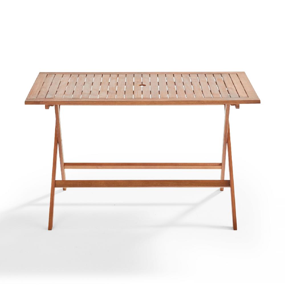 Mesa De Jardín Rectangular De Madera De Eucalipto