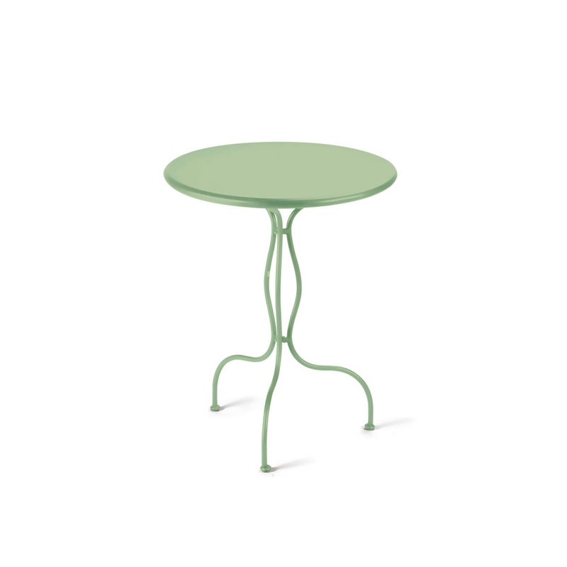 Mesa de jardín redonda de metal "Rondò" 60x60 cm 75h Verde salvia