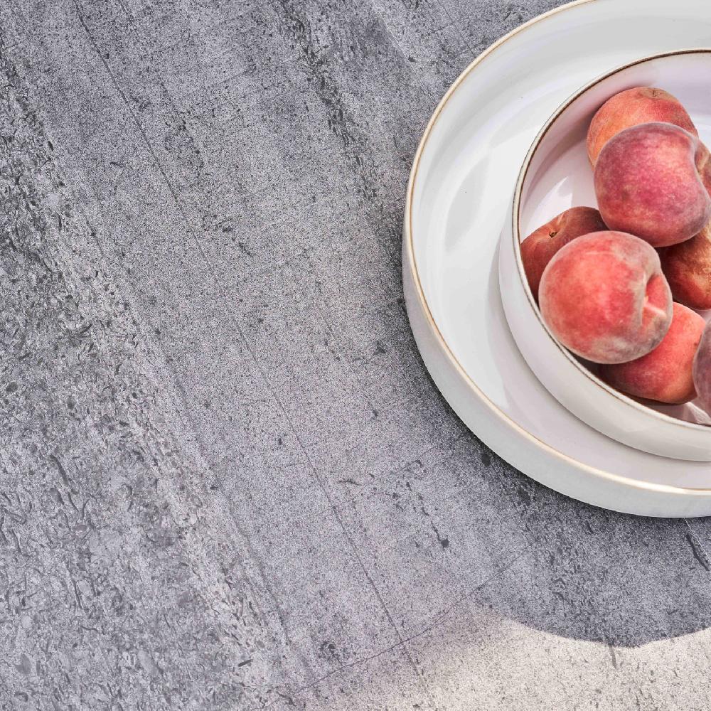 Mesa De Jardín Y Conjunto De 10 Sillas Con Efecto De Hormigón Tivoli - Oviala