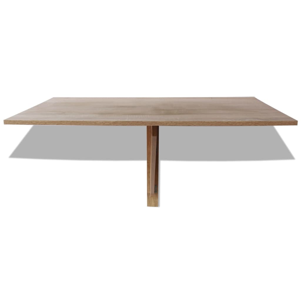 Mesa De Pared Plegable De Roble 100x60 Cm