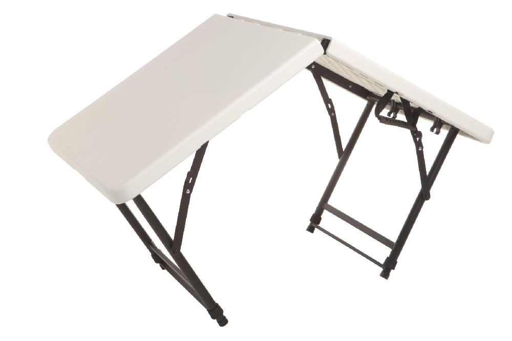 Mesa de picnic de acero Catering Easy blanco de 122x74x60cm