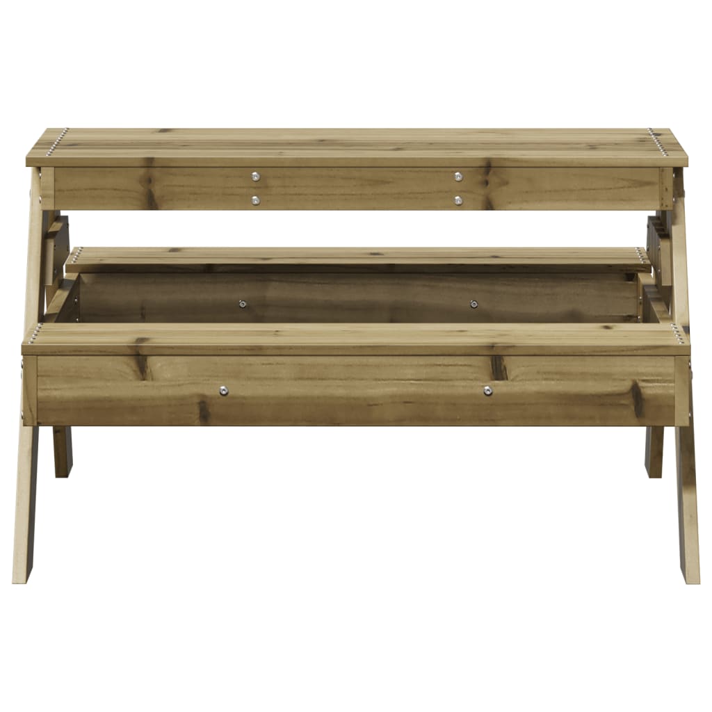 Mesa De Picnic Infantil De Madera De Pino Impregnada