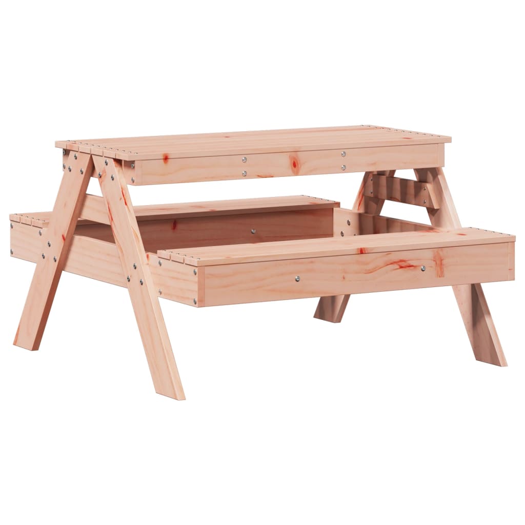 Mesa De Picnic Infantil En Madera Maciza De Abeto Douglas