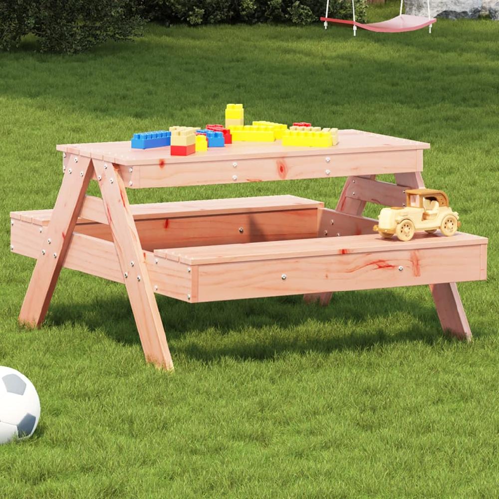 Mesa de picnic infantil en madera maciza de abeto Douglas