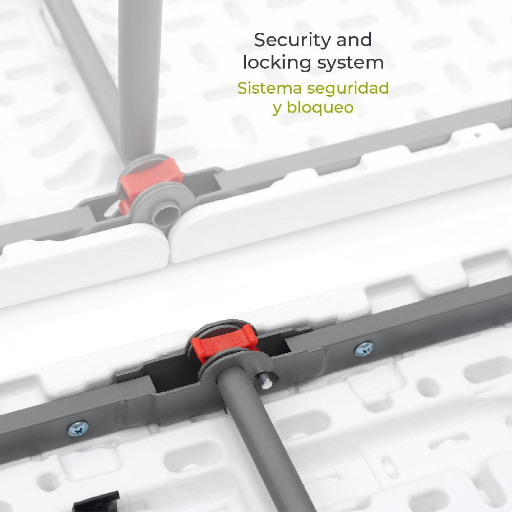 Mesa De Picnic Plegable New Koln De 74x74x180 Cm Para Ocho Plazas