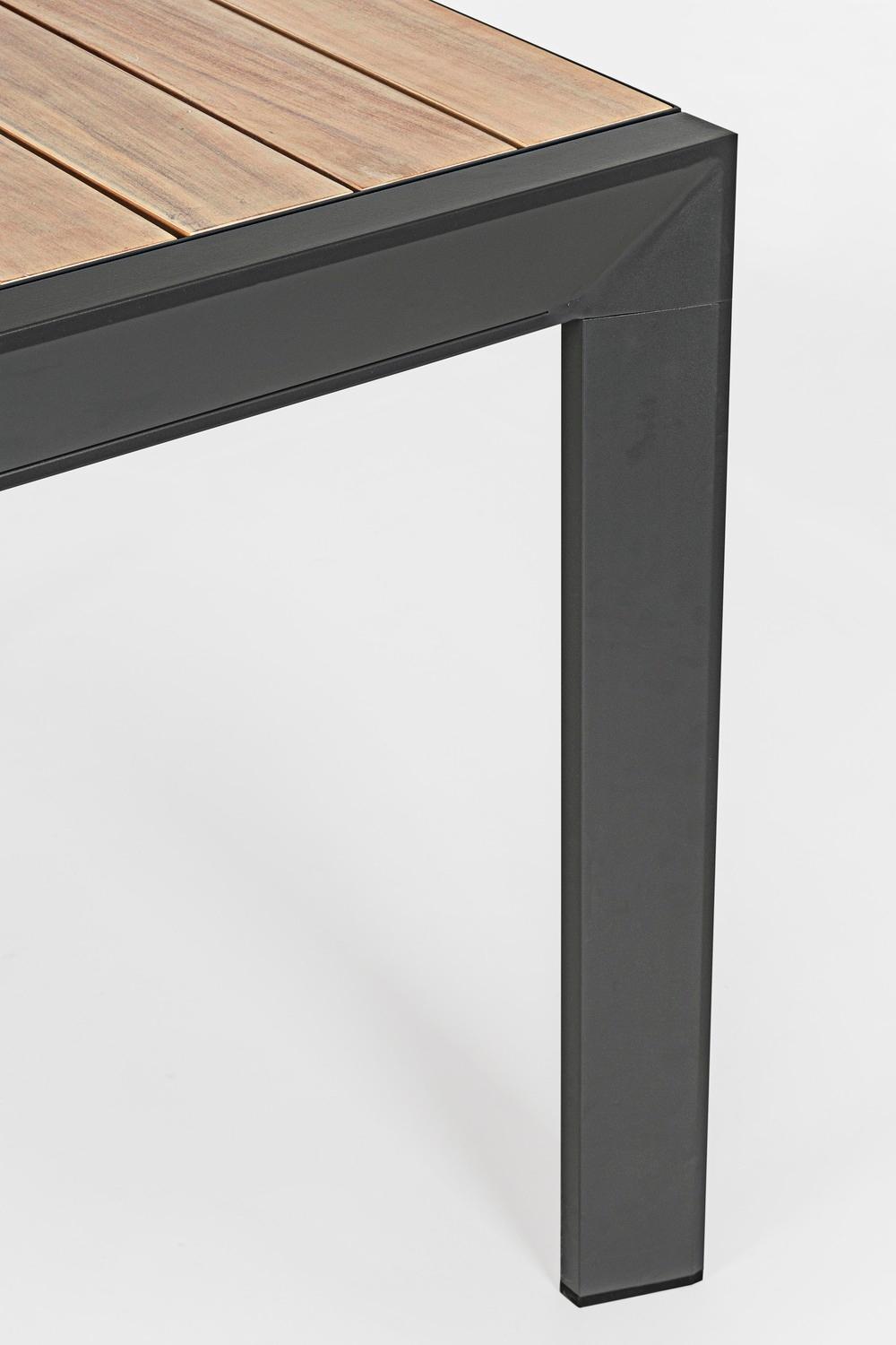 Mesa Extensible Belmar 160-240x100 Natural/Antracita Para Jardín Y Terraza