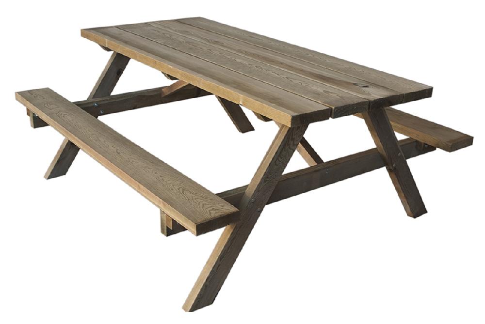 MESA PICNIC DE MADERA TRATADA AUTOCLAVE CLASE IV 210 x 160 x 78 cm GROSOR DE MADERA 4 5 cm