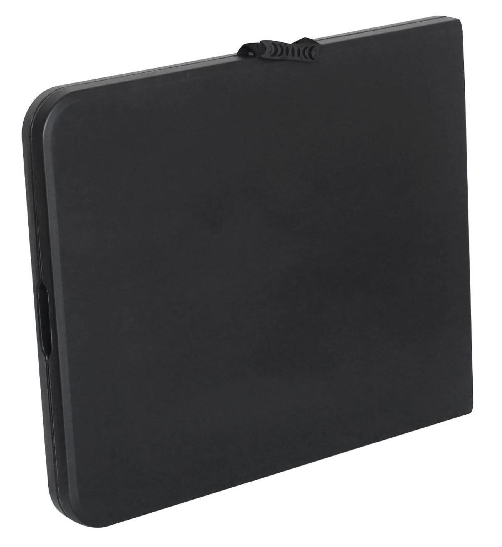 Mesa Plegable De Jardín De Acero Catering Negro De 180x74x74 Cm