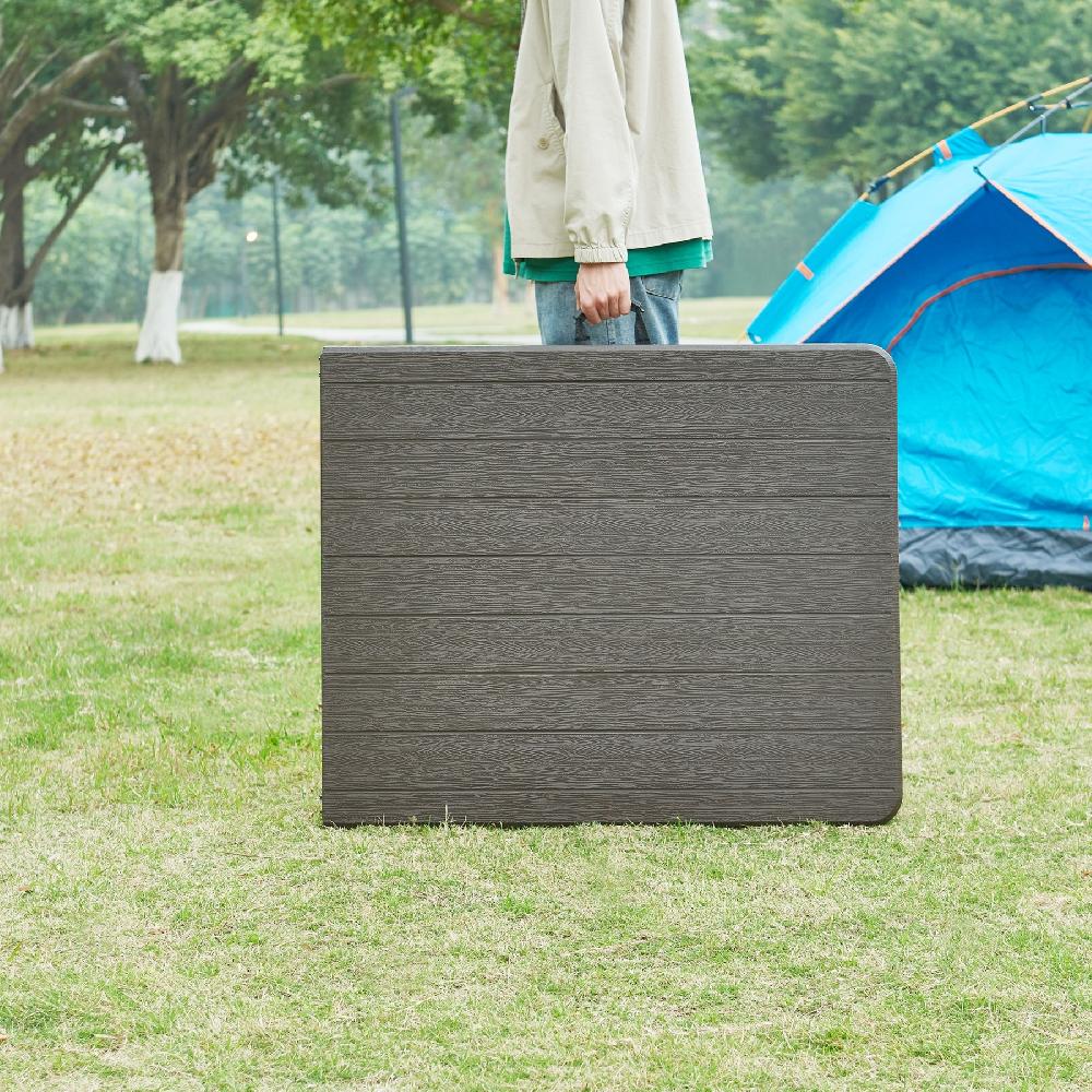 Mesa Plegable Lillestr√łm Exterior 180x75x72cm - Efecto Madera [en.casa]