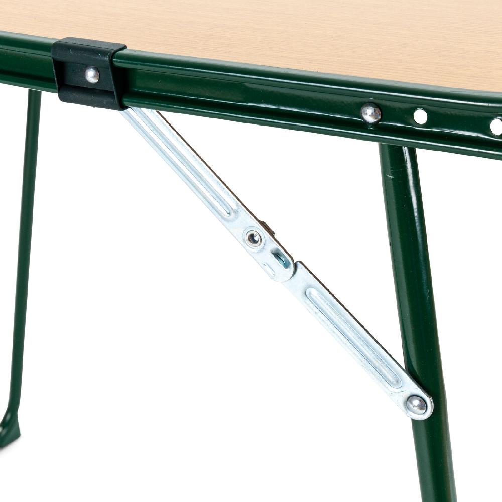 Mesa Plegable Multiusos Para Jardín O Playa Solenny Tablero Durolac Madera De Alta Intensidad 80x60 Cm Para 2-4 Personas Color Madera Y Verde