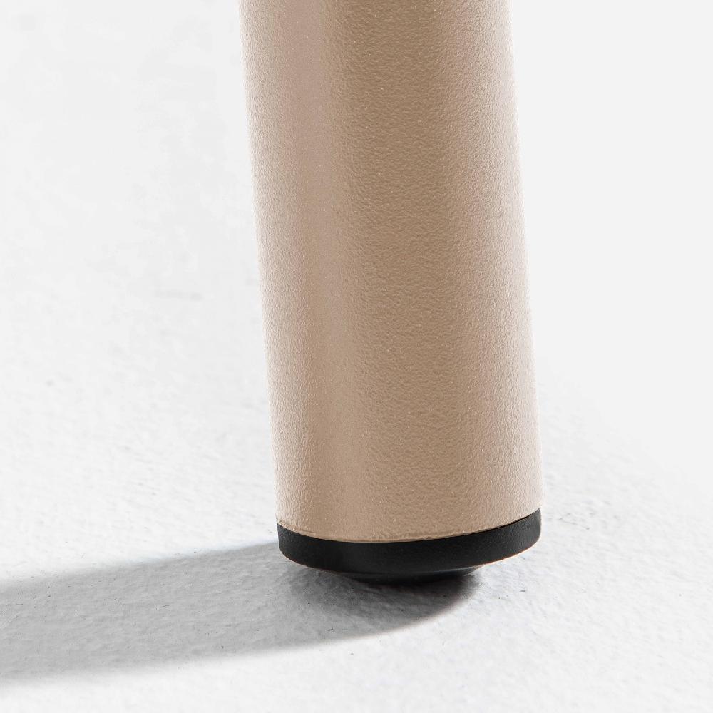 Mesa Redonda De Jardín Y 6 Sillas De Acero Color Topo Palavas - Oviala