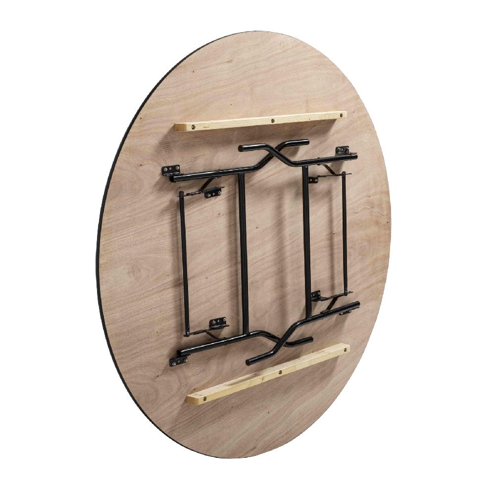 Mesa Redonda Plegable De Madera Para 10 Personas De 170 Cm