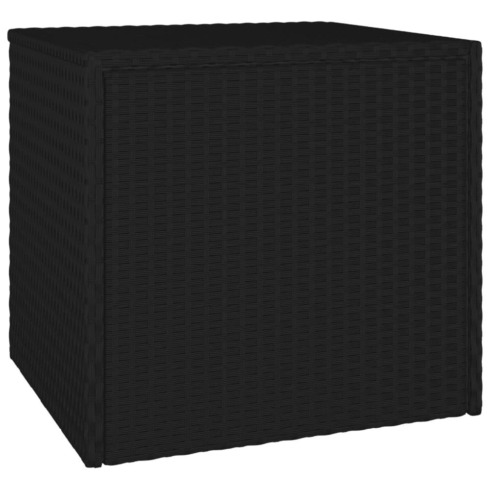 Mesas Auxiliares De Jardín 3 Piezas Resina Tejida Negra