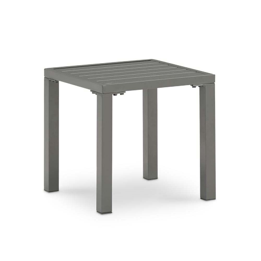 Mesita auxiliar de jardín de aluminio antracita - Tokyo