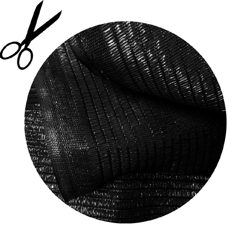 METRO LINEAL MALLA SOMBREO PLANA 90% NEGRO. 1.00 m