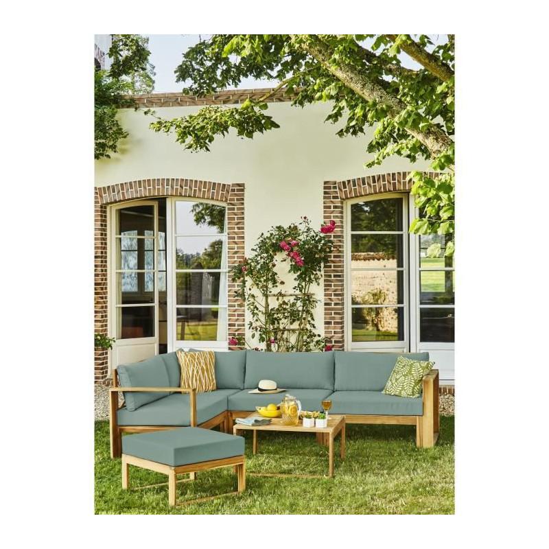 Muebles De Jardín De Acacia FSC Para 6 Personas Verde Agua