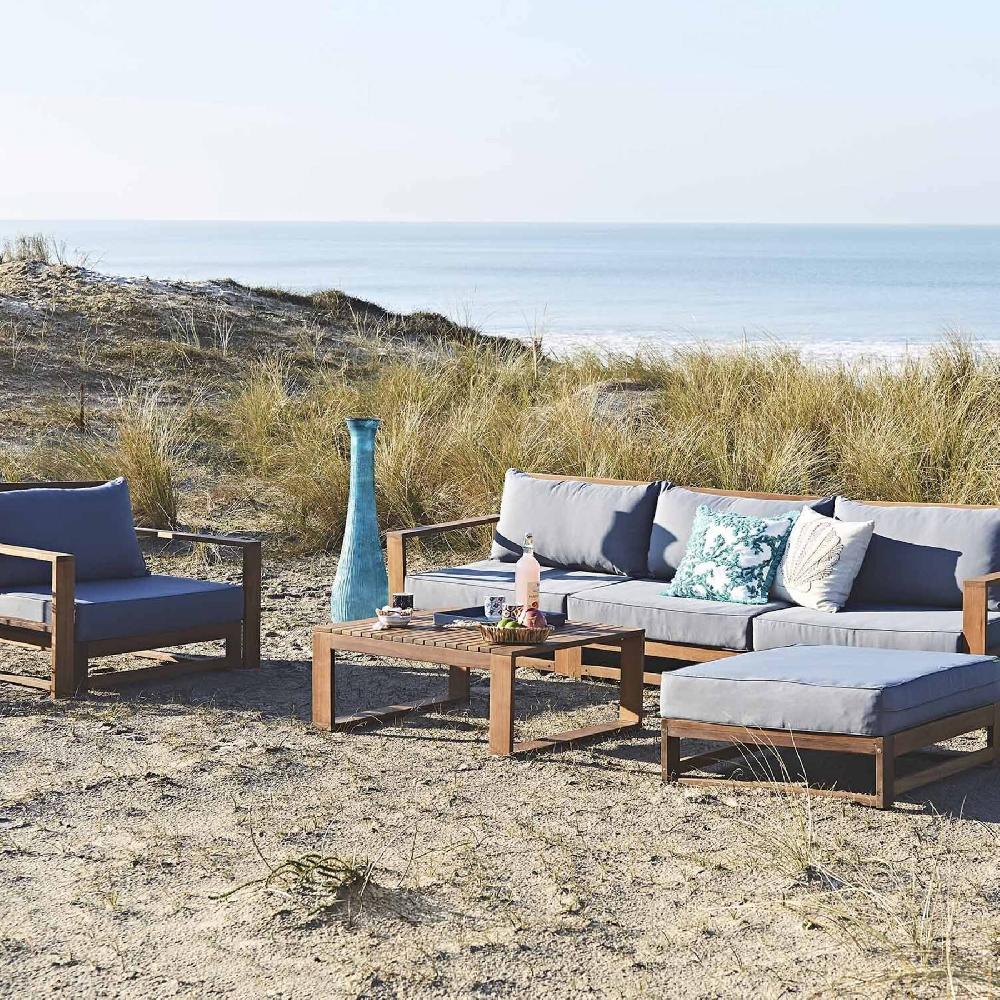 Muebles De Jardín De Madera De 5 Plazas Mendoza Madera 273x75x72.5 Cm