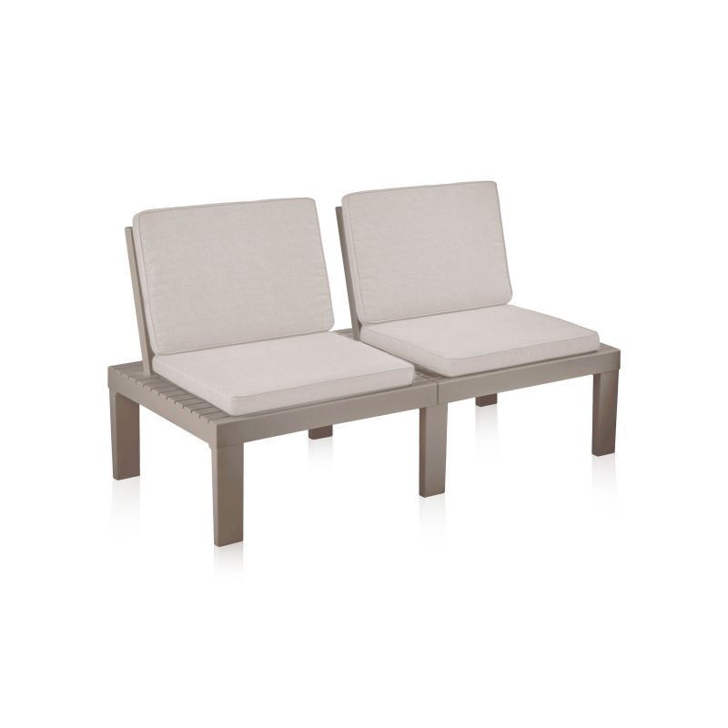 Pack 2 Butacas-sofá Wave Taupé 65 X 70 X Cm