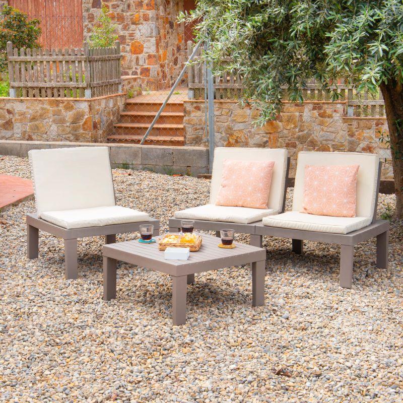 Pack 2 Butacas-sofá Wave Taupé 65 X 70 X Cm