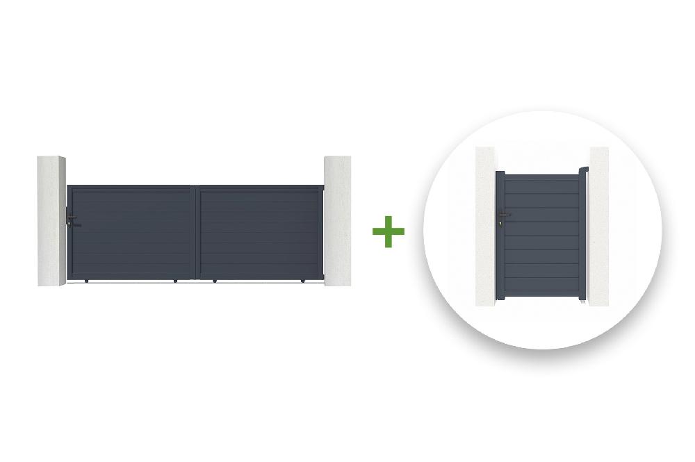 Pack cancela corredera EIGER 400C140 + cancela EIGER 100P140