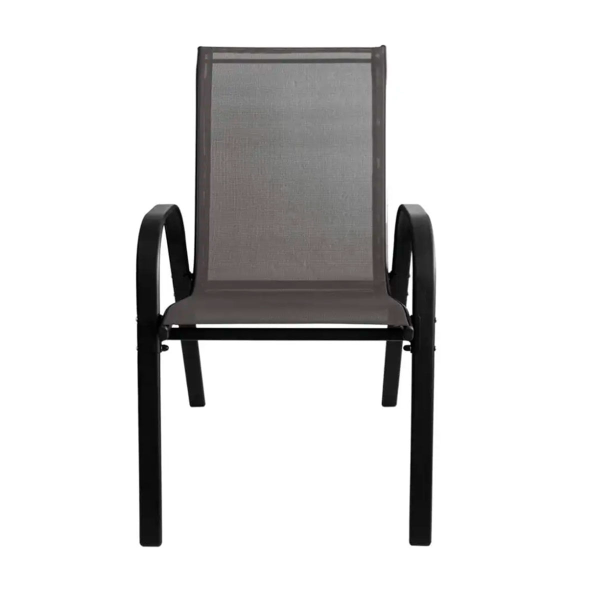 Pack De 4 Sillas De Exterior Metal Negro