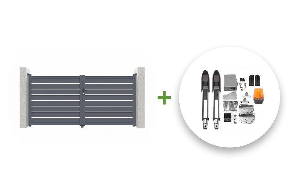 Pack Portón eléctrico abatible VOGEL 300B160 + motor TANKER B700