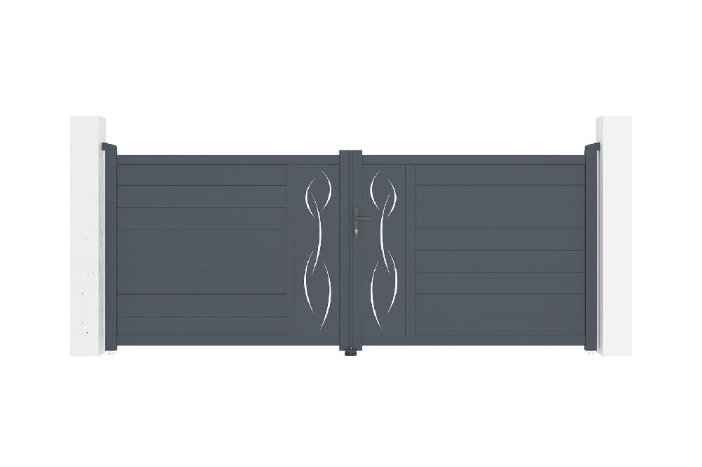 Pack Portón Eléctrico Batiente LIFE 350B140 + Motor Brazo B500