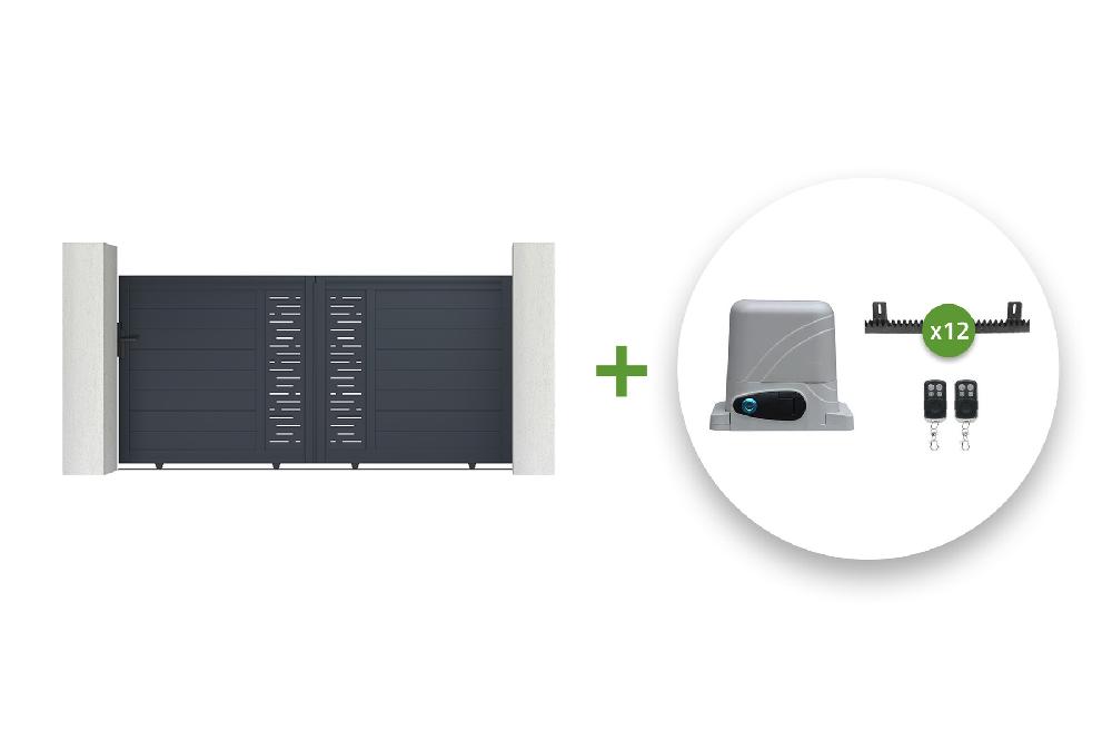 Pack portón eléctrico corredero 3 5m ARLBERG 350C140 + motor RANGER C300
