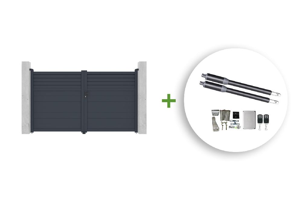 Pack puerta batiente 3m CARPATIA 300B180 + RANGER B150