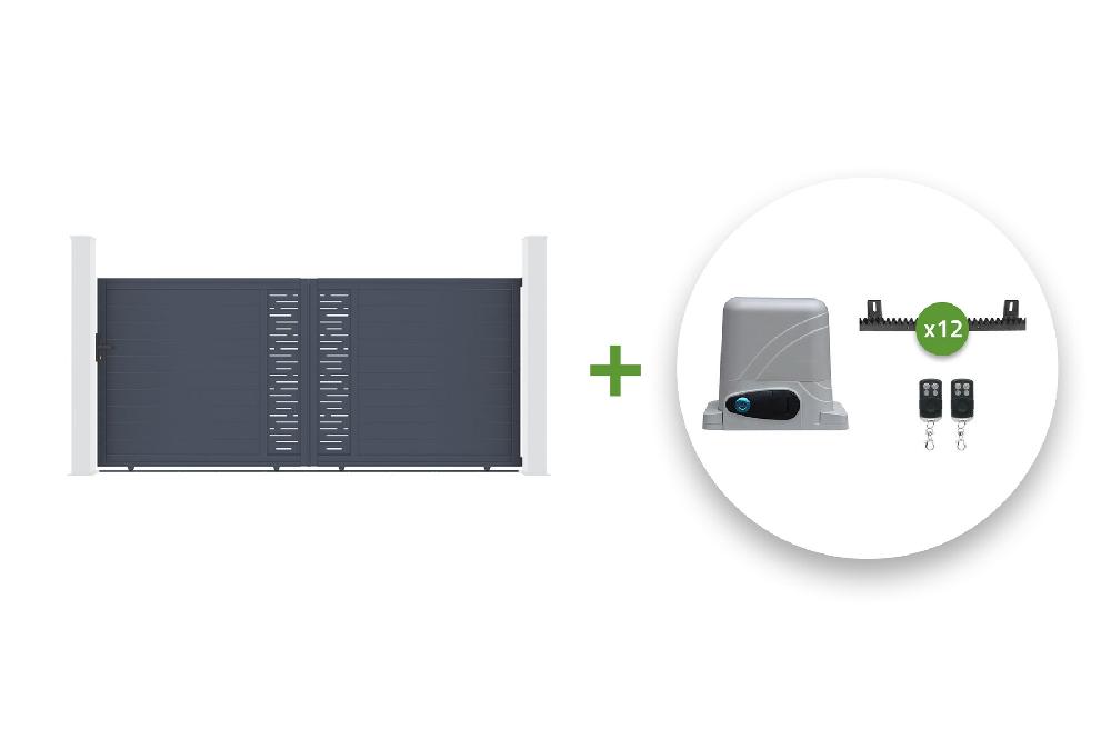 Pack puerta corredera automática 3.5m ARLBERG 350C160 + motor RANGER C300