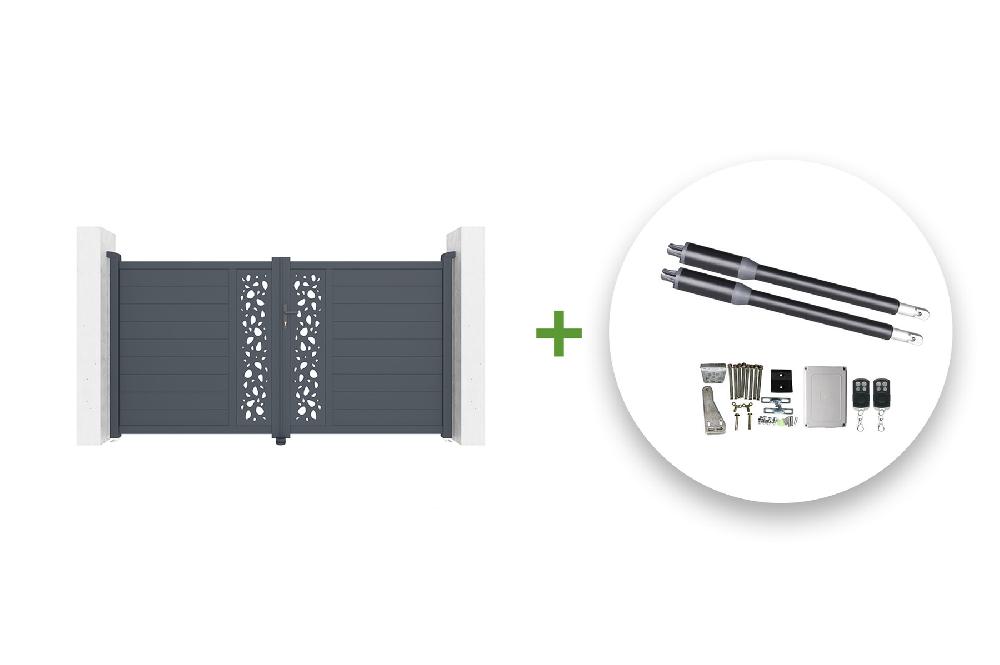 Pack puerta eléctrica batiente SUNNY 300B160 + motor RANGER B150